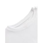 Camiseta Oversized Comum Lisa Elegante Branco