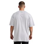 Camiseta Oversized Comum Lisa Elegante Branco