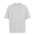 Camiseta Oversized Comum Lisa Elegante Branco