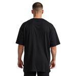 Camiseta Oversized Comum Lisa Elegante Preto