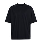 Camiseta Oversized Comum Lisa Elegante Preto