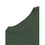 Camiseta Oversized Comum Lisa Elegante Verde Militar