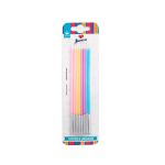 VELA PALITO GRANDE CANDY COLORS IMPORT COM 8 UNIDADES JUNCO