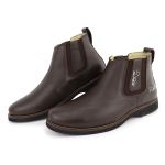 Botina Masculina Alper Anatômica em Couro Flother Café