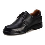 Sapato Comfort Masculino Em Couro Preto 