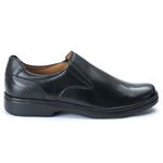 Sapato Comfort Masculino em Couro Preto