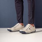 Sapatênis Masculino Couro Gelo Comfort