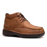 Bota Comfort Masculino em Couro Rústico Castor