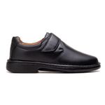 Sapato Comfort Masculino Em Couro Preto