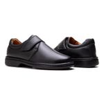 Sapato Comfort Masculino Em Couro Preto