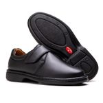 Sapato Comfort Masculino Em Couro Preto