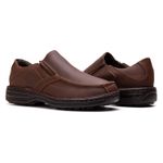 Sapato Comfort Masculino em Couro Rústico Pinhão