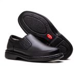 Sapato Comfort Masculino em Couro Preto 