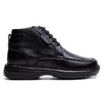 Bota Comfort Masculino em Couro Preto