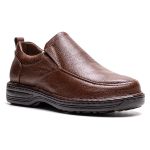 Sapato Comfort Masculino em Couro Café