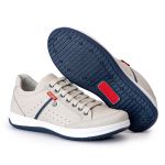 Sapatênis Masculino Couro Gelo Comfort 