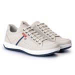 Sapatênis Masculino Couro Gelo Comfort 