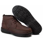 Bota Comfort Masculino em Couro Rústico Pinhão