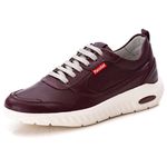 Tênis Sneaker Gel Masculino Bordo Comfort 