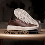 Tênis Couro Masculino Comfort Café