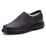 Sapato Comfort Masculino em Couro Preto Floter