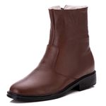 Bota Masculina Em Couro Café Floter Comfort