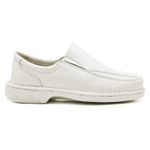 Sapato Comfort Masculino em Couro Branco