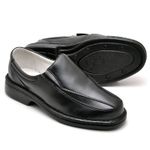 Sapato Comfort Masculino em Couro Preto 