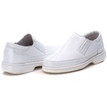 Sapato Comfort Masculino em Couro Branco