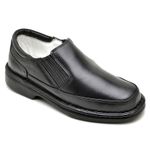 Sapato Comfort Masculino em Couro Preto 