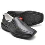 Sapato Comfort Masculino em Couro Preto 