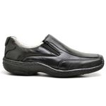 Sapato Comfort Masculino em Couro Preto 