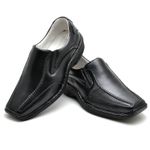 Sapato Comfort Masculino em Couro Preto 