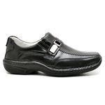 Sapato Comfort Masculino em Couro Preto 