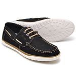 Dockside Comfort Masculino em Couro Preto