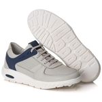 Tênis Sneaker Gel Masculino Gelo/Azul Comfort 