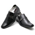 Sapato Social Comfort Masculino em Couro Preto 