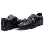 Sapato Social Comfort Masculino em Couro Preto 