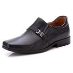 Sapato Social Comfort Masculino em Couro Preto