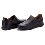 Sapato Social Comfort Masculino em Couro Preto 