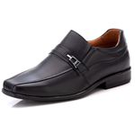 Sapato Social Comfort Masculino em Couro Preto 