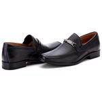 Sapato Social Comfort Masculino em Couro Preto 