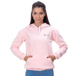 Moletom Capuz Canguru Rosa Feminino