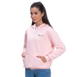 Moletom Capuz Canguru Rosa Feminino