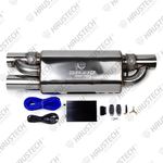 Abafador Escapamento Valvetronic em H Universal Haustech