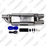 Abafador Escapamento Valvetronic em H Universal Haustech