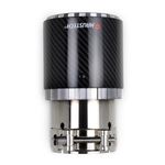 Ponteira Escapamento Haustech Carbon Stripes Platinum 3,0/4,0 POL