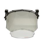 KIT PROTETOR FACIAL CINZA PARA CAPACETE COM QUEIXEIRA V GARD 190 ARC PLUS