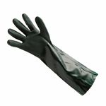 LUVA DE PVC COM FORRO E PALMA ÁSPERA VERDE 45CM