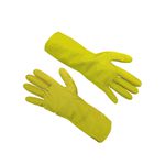 LUVA NITRÍLICA ANTIDERRAPANTE AMARELA SUPER GLOVE